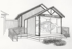 Artist's impression of the Whalery by Kathy Reilly